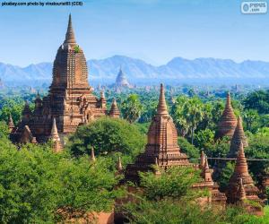 пазл Религиозные здания Bagan, Myanmar